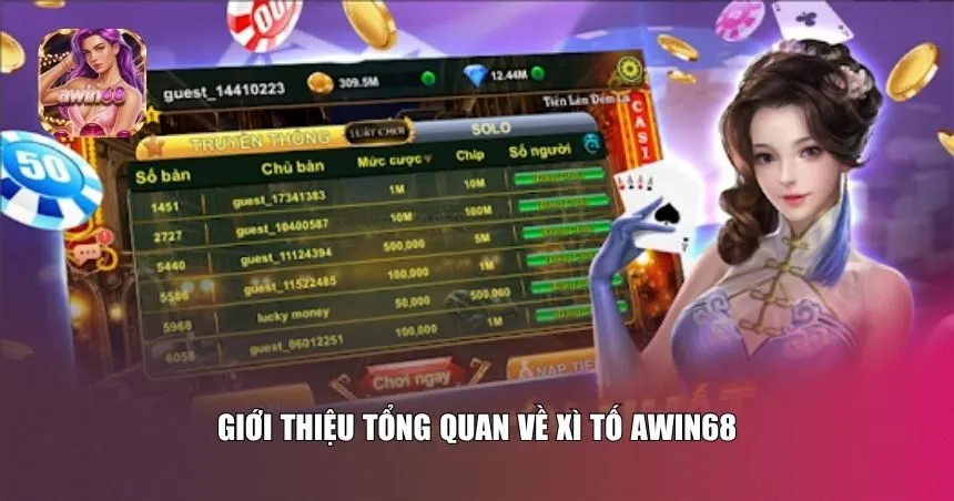 Xì tố Awin68 là phiên bản trực tuyến được phát triển từ trò chơi xì tố truyền thống